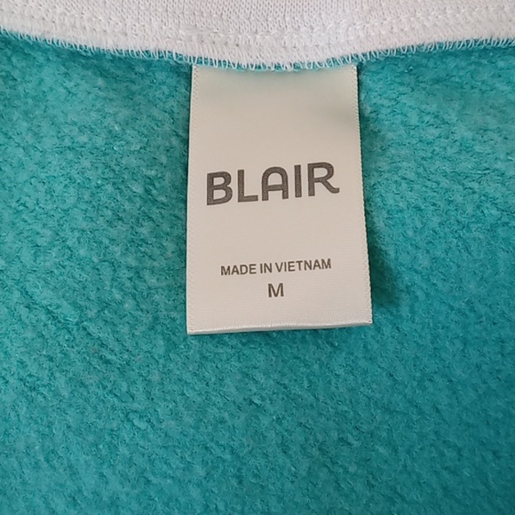 Blair Yoke Vintage Sweatshirt Size M Aqua Green / Blue - Picture 6 of 8